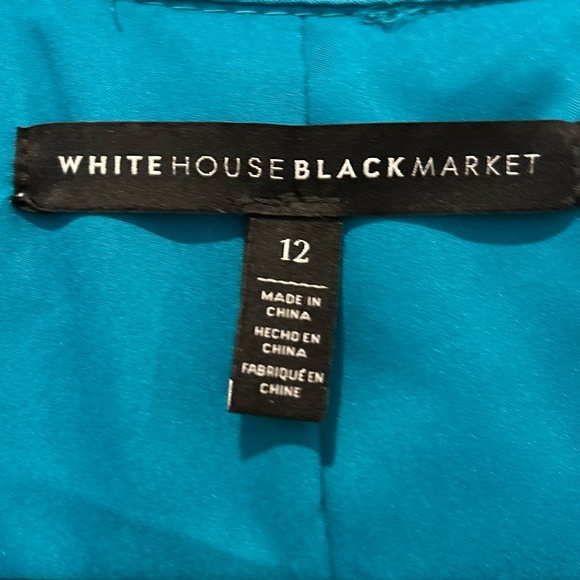 White House Black Market Teal Lightweight Utility Jacket - Picture 5 of 6
